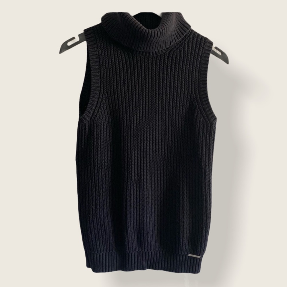 Michael Kors Sleeveless Turtleneck Sweater